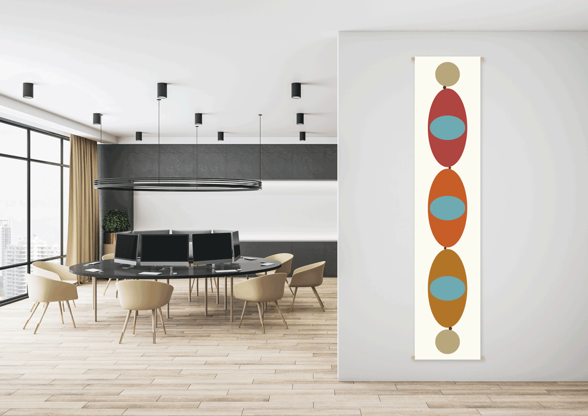 Unik textil konst i ull 430 gsm av Jane Lundström